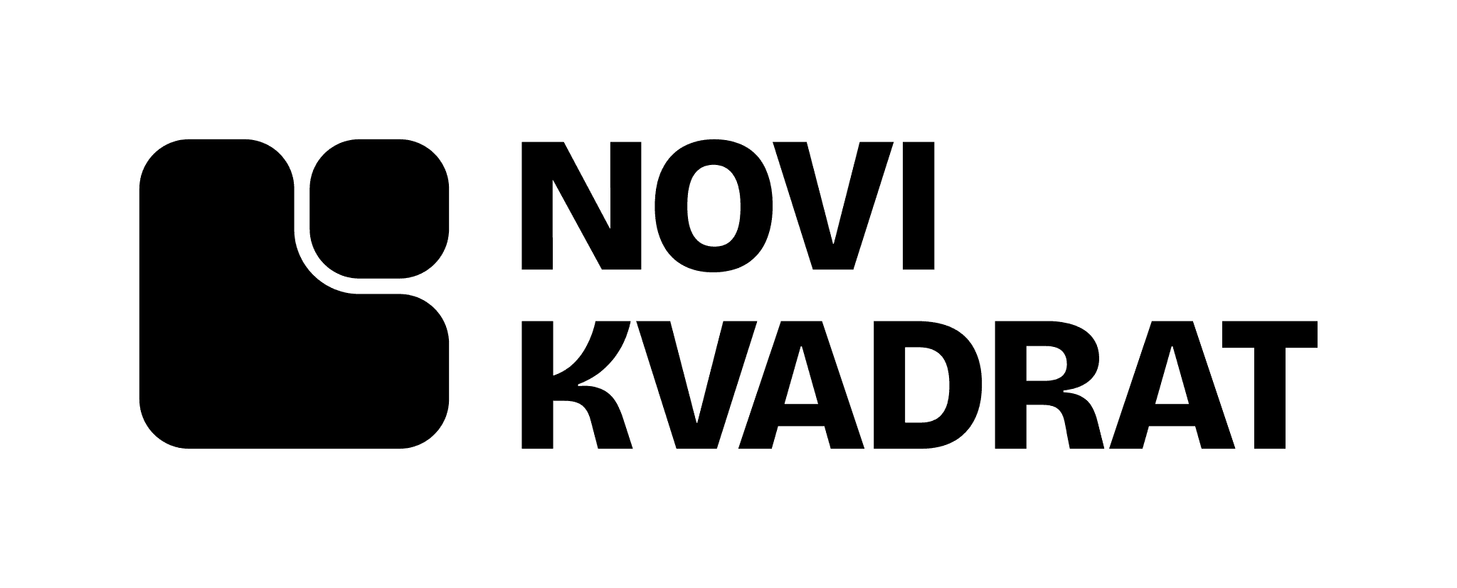 The logo in black, for one-colour print.