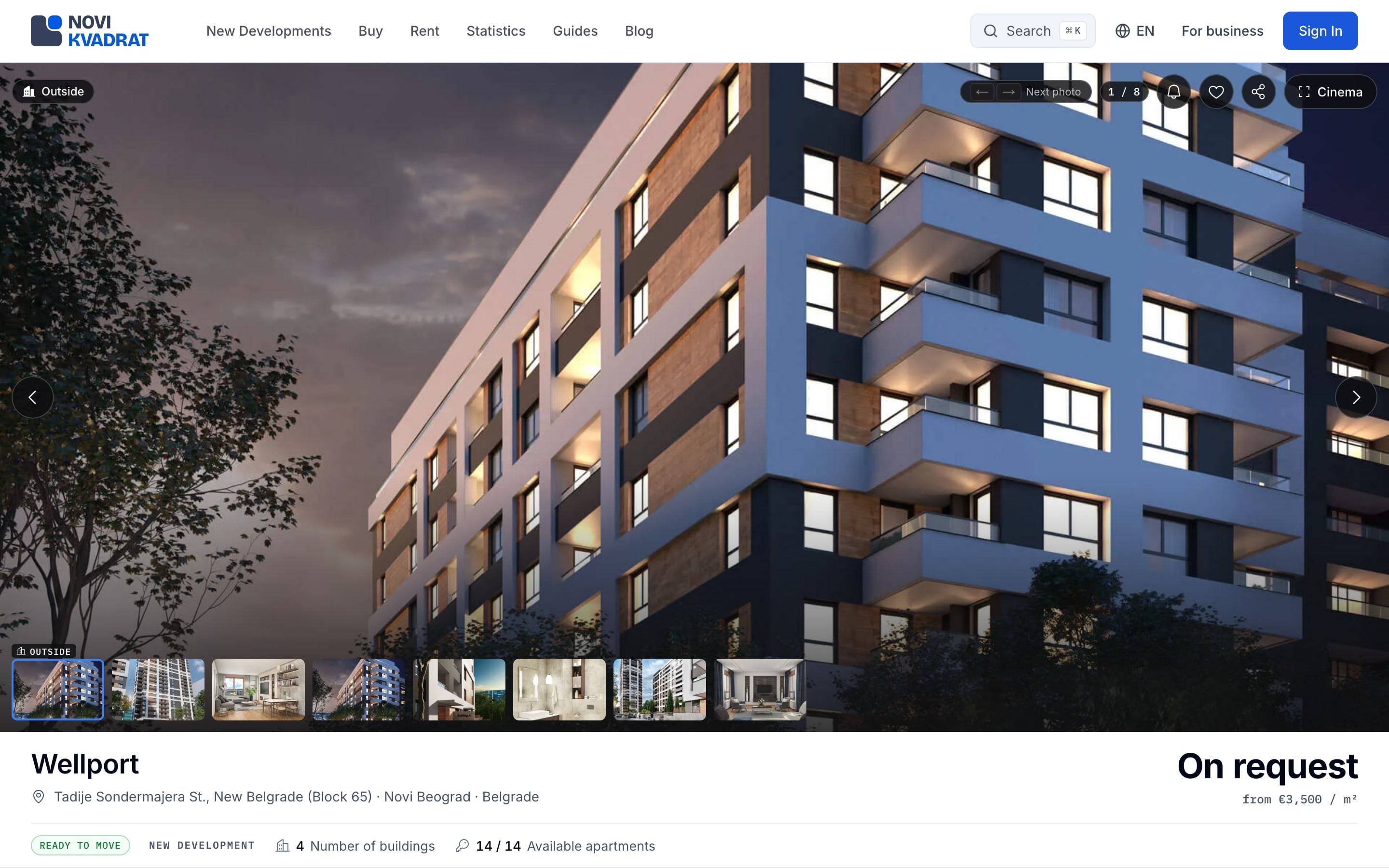 A project page in the light theme.